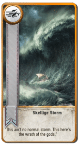 Skellige Storm Gwent card from The Witcher 3
