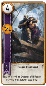 Holger Blackhand Gwent card from The Witcher 3