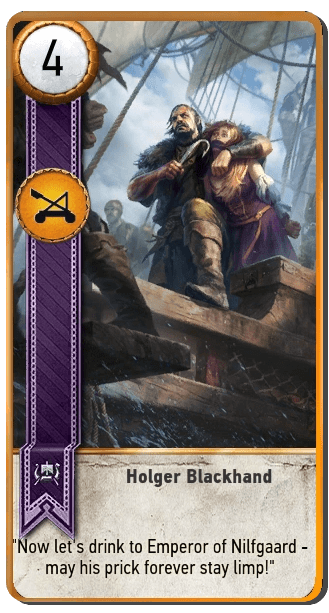 Holger Blackhand Gwent card from The Witcher 3