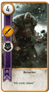 Berserker Gwent card from The Witcher 3