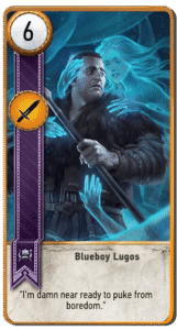 Blueboy Lugos Gwent card from The Witcher 3