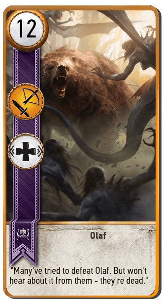 Olaf Gwent card from The Witcher 3