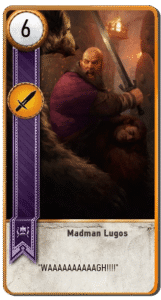 Madman Lugos Gwent card from The Witcher 3