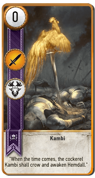 Kambi Gwent card from The Witcher 3