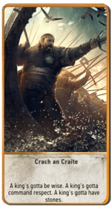 Crach an Craite Gwent card from The Witcher 3