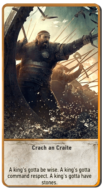 Crach an Craite Gwent card from The Witcher 3