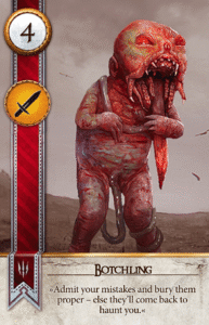 Botchling Gwent card from The Witcher 3