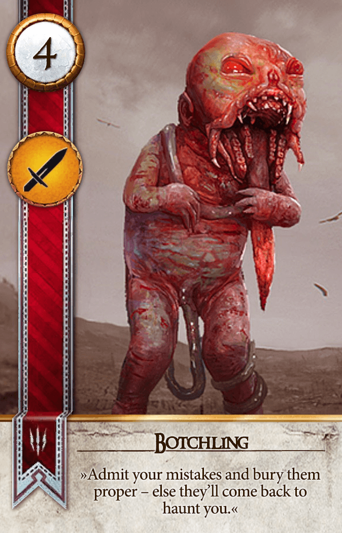 Botchling Gwent card from The Witcher 3