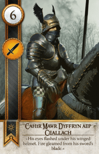 Cahir Mawr Dyffryn aep Ceallach Gwent card from The Witcher 3
