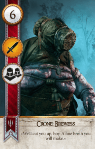 Crone: Brewess Gwent card from The Witcher 3