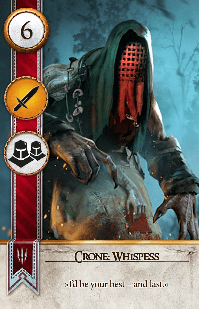 Crone: Whispess Gwent card from The Witcher 3