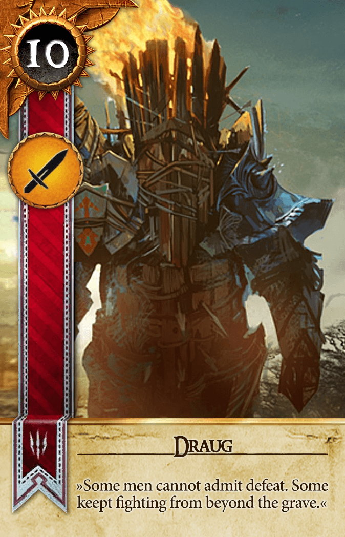 Draug Gwent card from The Witcher 3