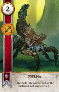 Endrega Gwent card from The Witcher 3