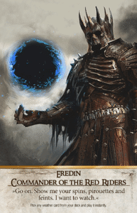 Eredin: Commander of the Red Riders Gwent card from The Witcher 3