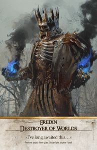 Eredin: Destroyer of Worlds Gwent card from The Witcher 3