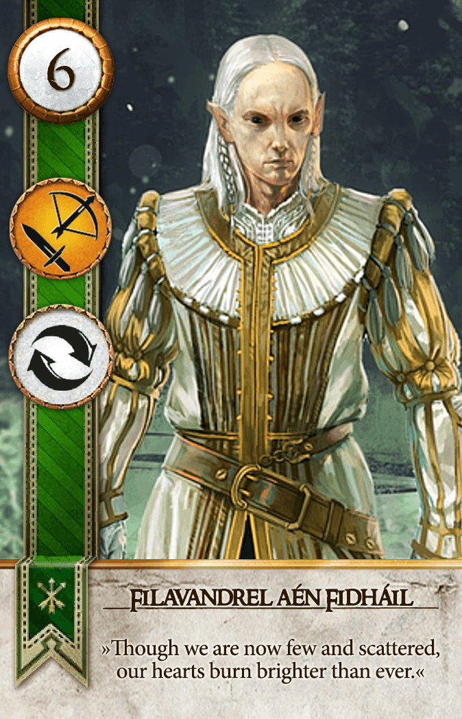 Filavandrel aén Fidháil Gwent card from The Witcher 3
