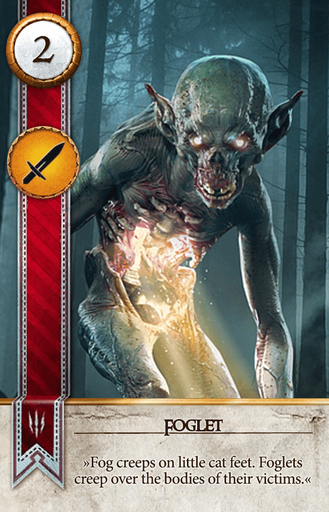 Foglet Gwent card from The Witcher 3