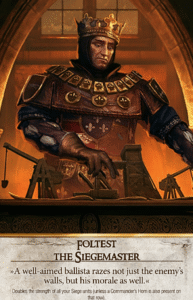 Foltest: The Siegemaster Gwent card from The Witcher 3