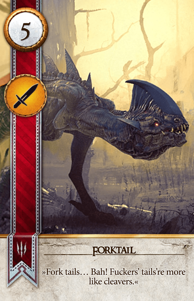 Forktail Gwent card from The Witcher 3
