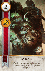 Gargoyle Gwent card from The Witcher 3