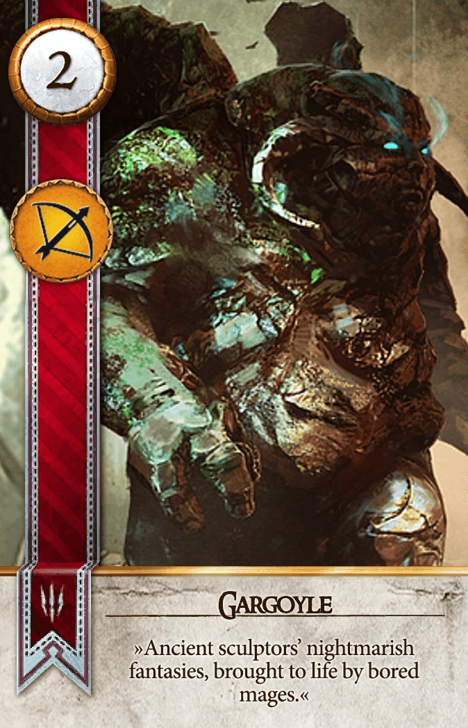Gargoyle Gwent card from The Witcher 3