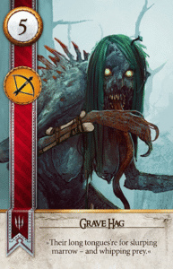 Grave Hag Gwent card from The Witcher 3