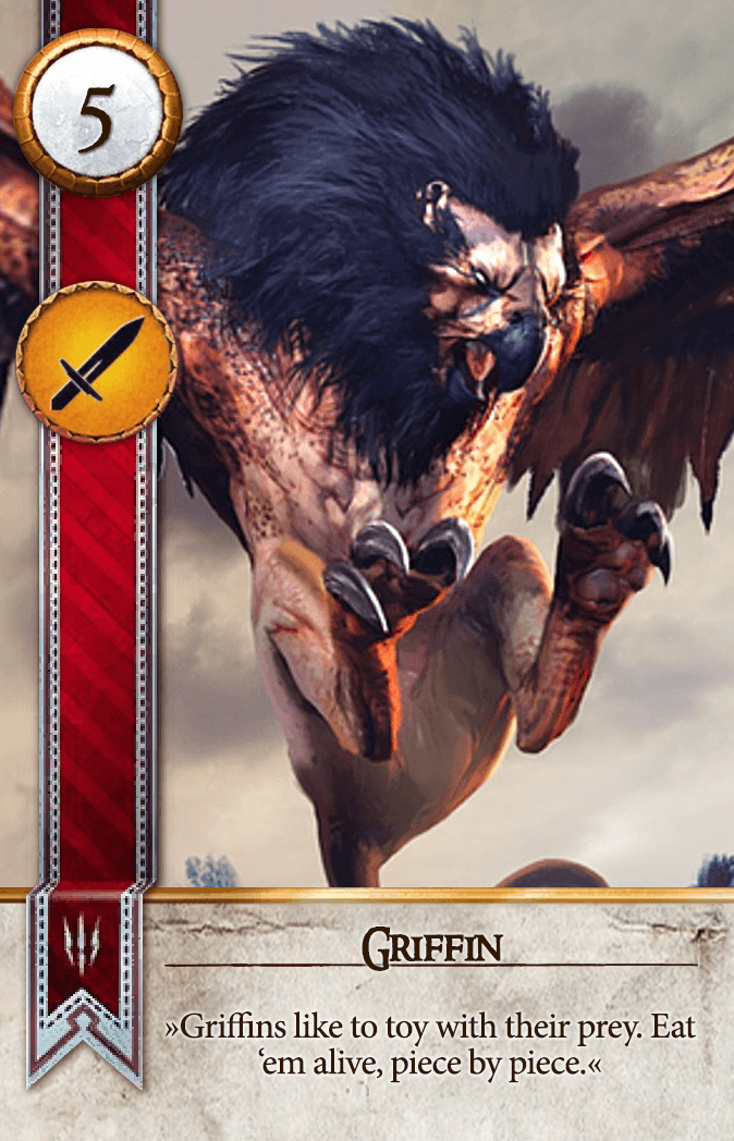 Griffin Gwent card from The Witcher 3