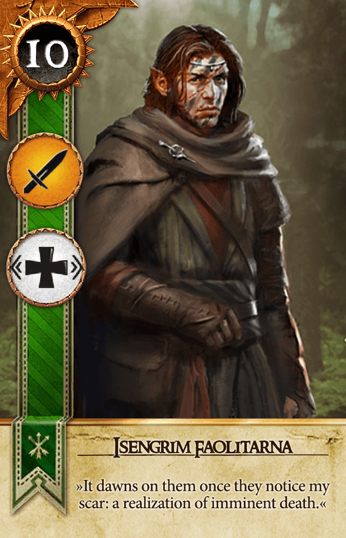 Isengrim Faoiltiarna Gwent card from The Witcher 3