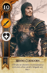 Menno Coehoorn Gwent card from The Witcher 3