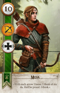 Milva Gwent card from The Witcher 3