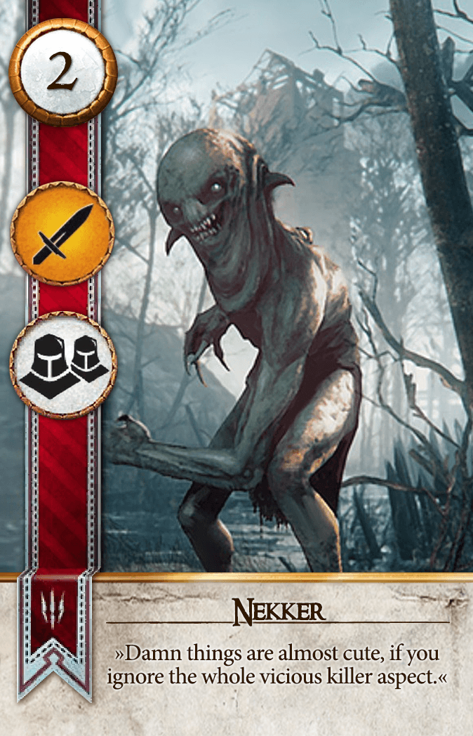 Nekker Gwent card from The Witcher 3