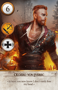 Olgierd von Everec Gwent card from The Witcher 3