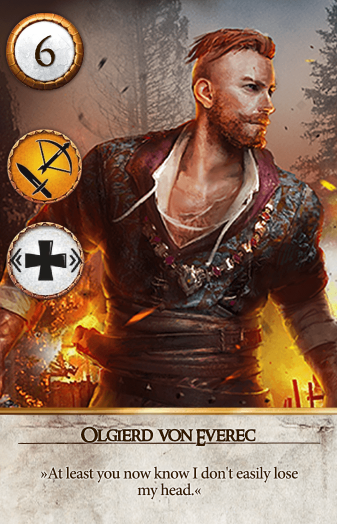 Olgierd von Everec Gwent card from The Witcher 3