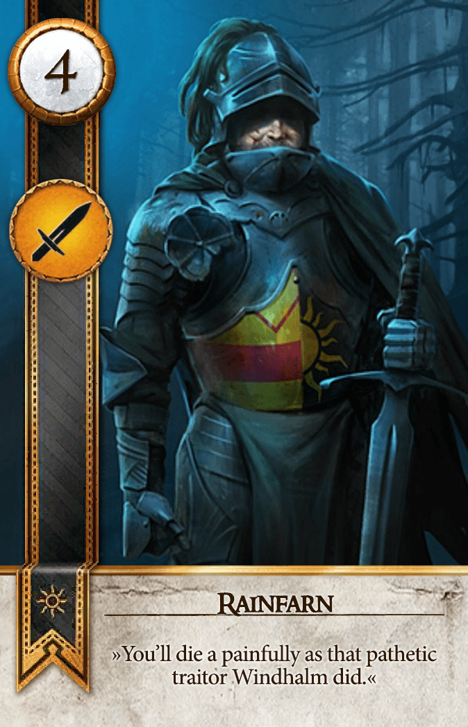 Rainfarn Gwent card from The Witcher 3