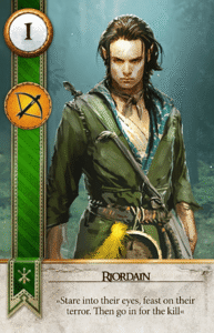 Riordain Gwent card from The Witcher 3