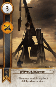 Rotten Mangonel Gwent card from The Witcher 3