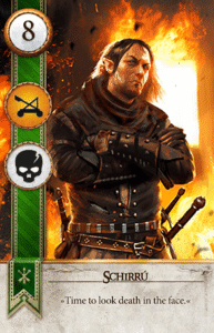 Schirrú Gwent card from The Witcher 3
