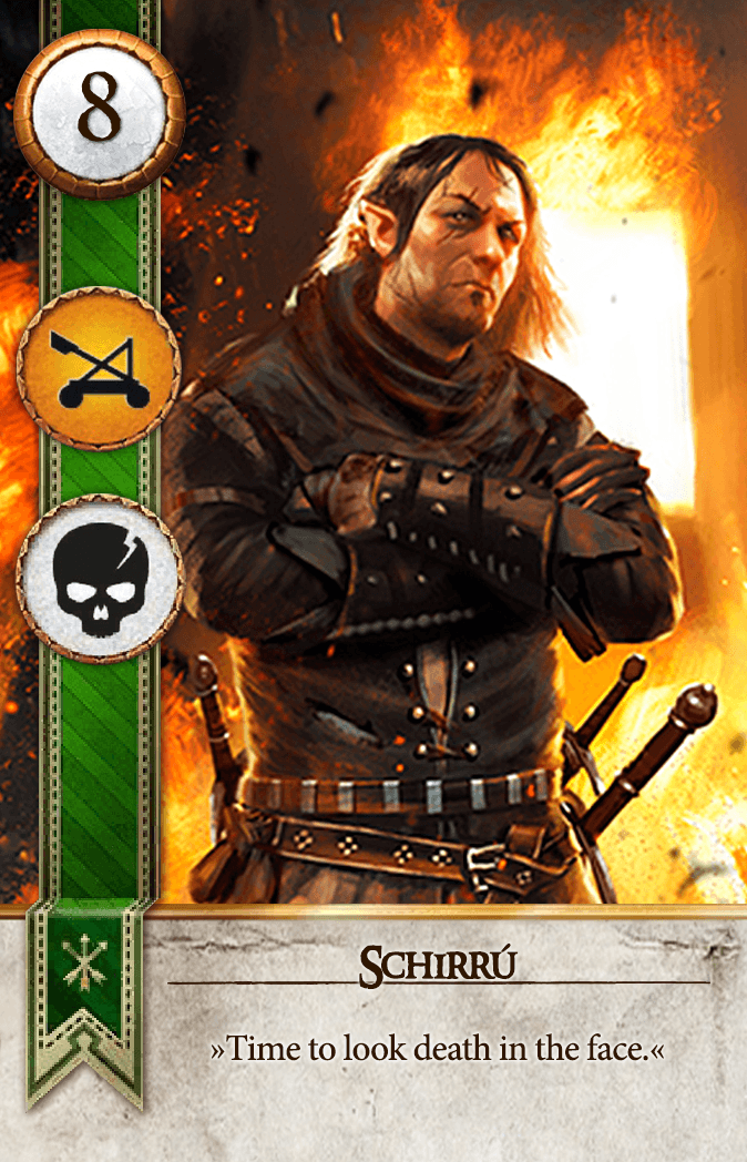 Schirrú Gwent card from The Witcher 3