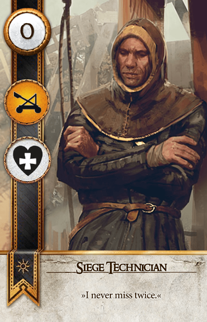 Siege Technician Gwent card from The Witcher 3