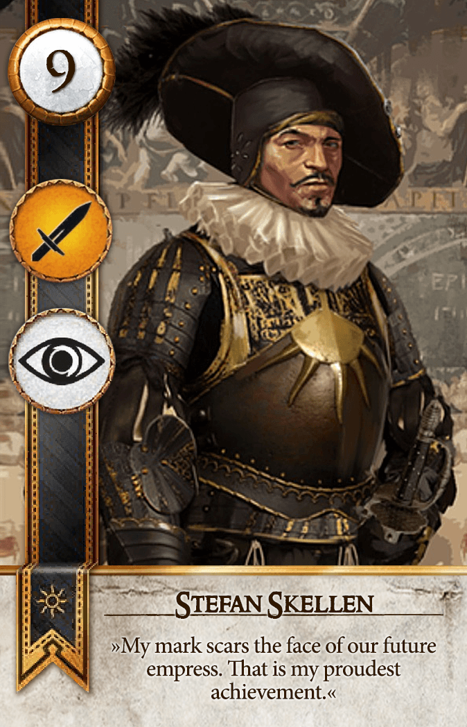 Stefan Skellen Gwent card from The Witcher 3