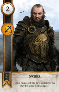 Sweers Gwent card from The Witcher 3