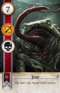 Toad Gwent card from The Witcher 3