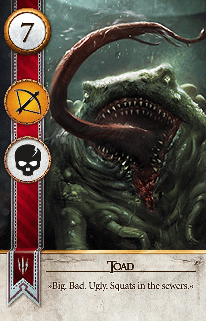 Toad Gwent card from The Witcher 3