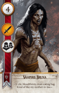 Vampire: Bruxa Gwent card from The Witcher 3