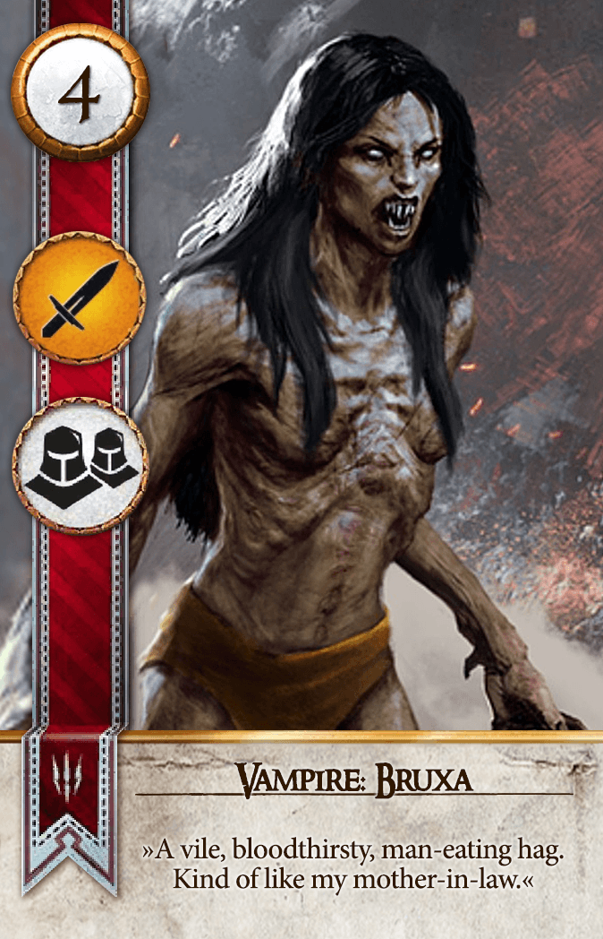 Vampire: Bruxa Gwent card from The Witcher 3