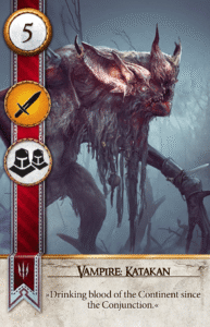 Vampire: Katakan Gwent card from The Witcher 3