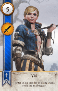 Ves Gwent card from The Witcher 3