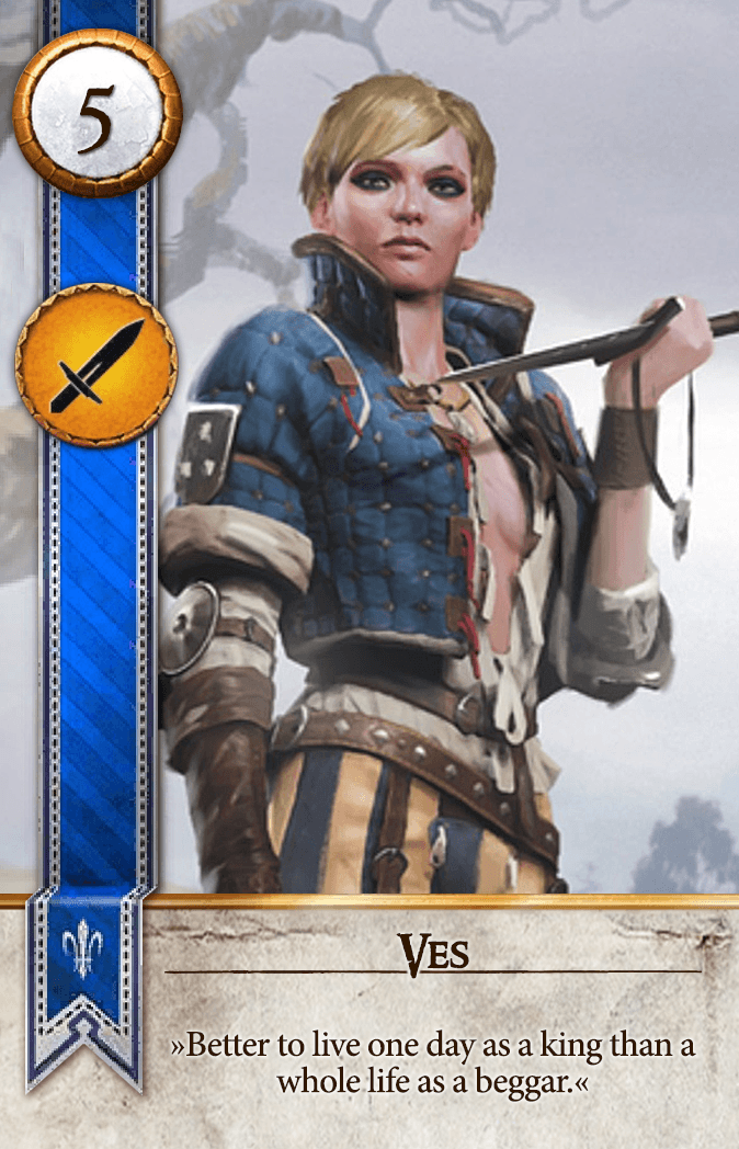 Ves Gwent card from The Witcher 3