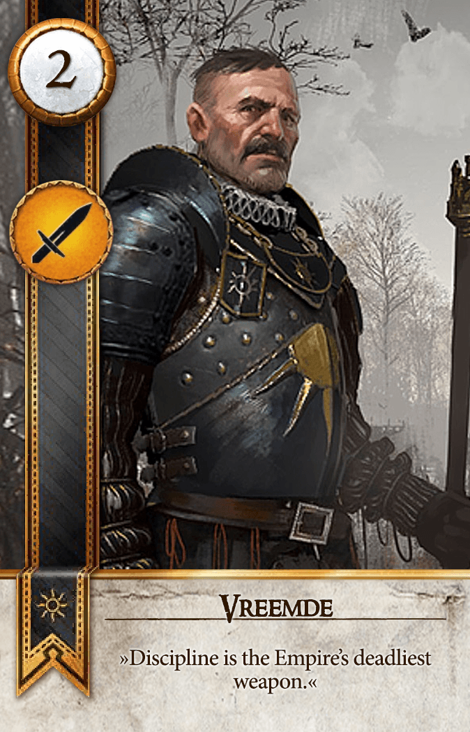 Vreemde Gwent card from The Witcher 3