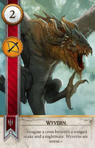 Wyvern Gwent card from The Witcher 3